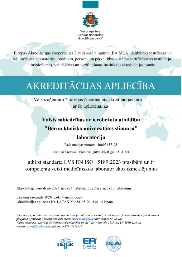 laboratorijas apliecība