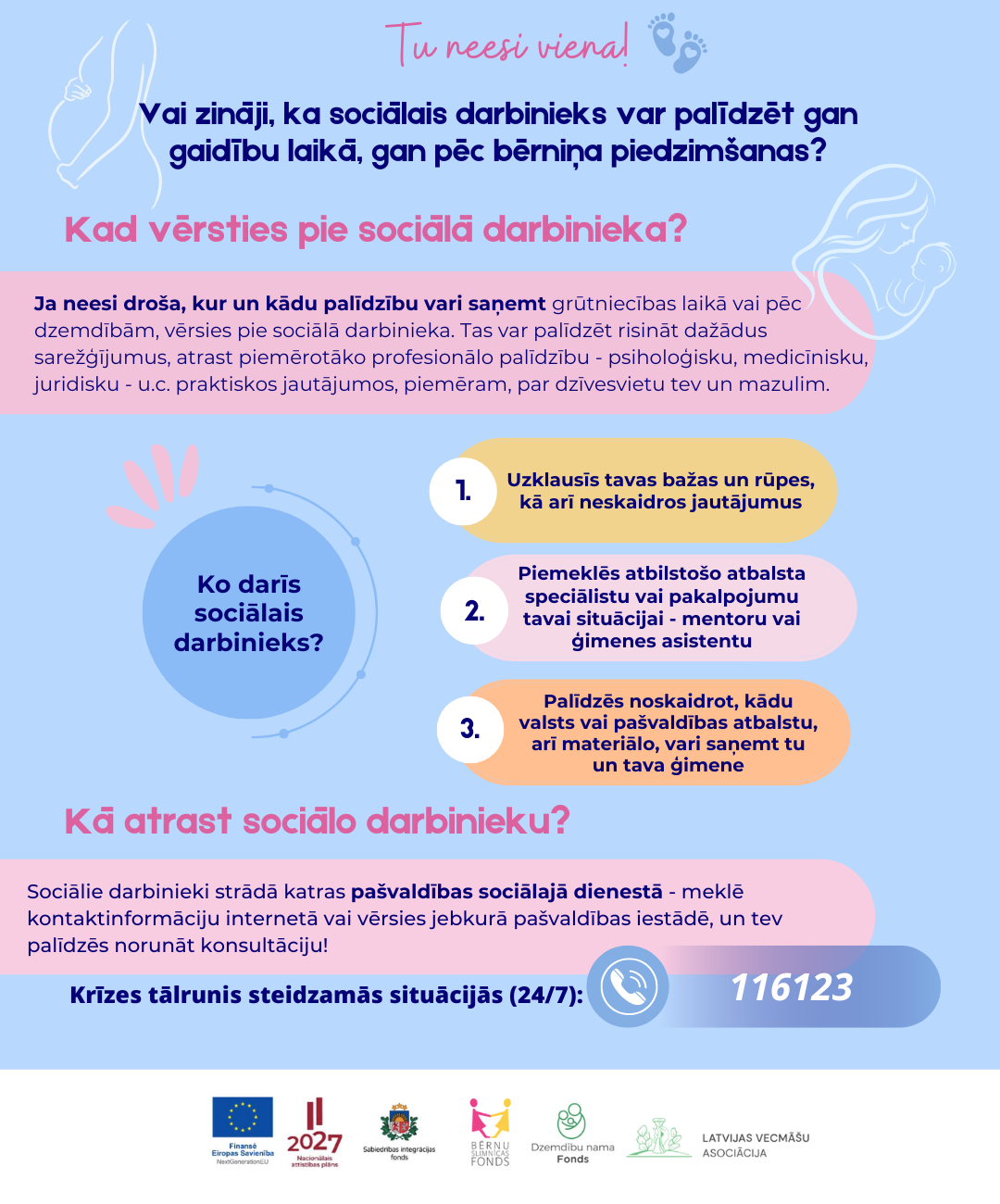 Nepilngadīgās grūtnieces 3 sociālais darbinieks