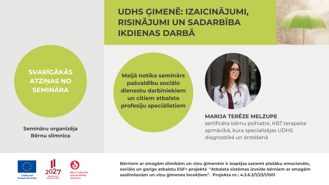 UDHS ģimenē izaicinājumi, risinājumi un sadarbība ikdienas darbā